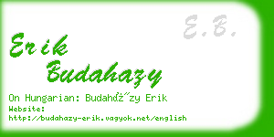 erik budahazy business card